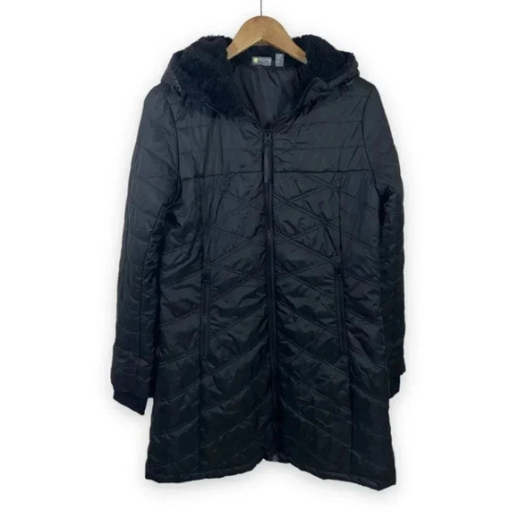 Zella  Longline Quilted Recycled Polyester Jacket - Picture 1 of 13